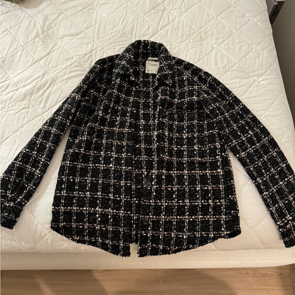 Abercrombie oversized tweed shacket (S)